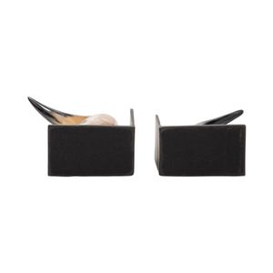 KNOXSHAW SET OF 2 BLACK BOOKENDS 14 (IN) 7