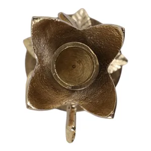 HOLLYMOOR GOLD CANDLE HOLDER 9 (IN) 9