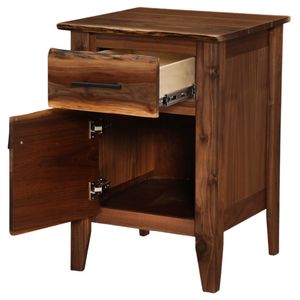Heartland Walnut Enclosed Nightstand 3