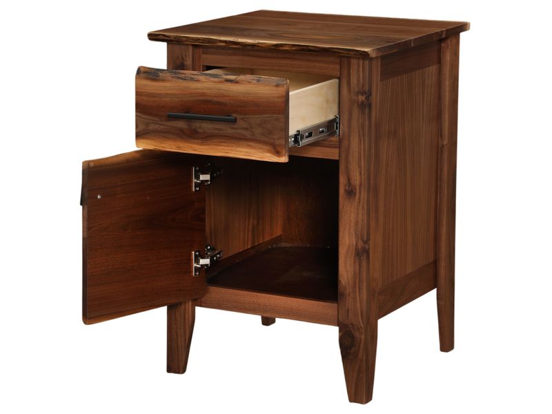 Heartland Walnut Enclosed Nightstand 3