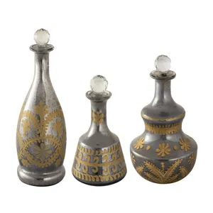 Kemal Bottle - Set of 3 Antique Silver 2