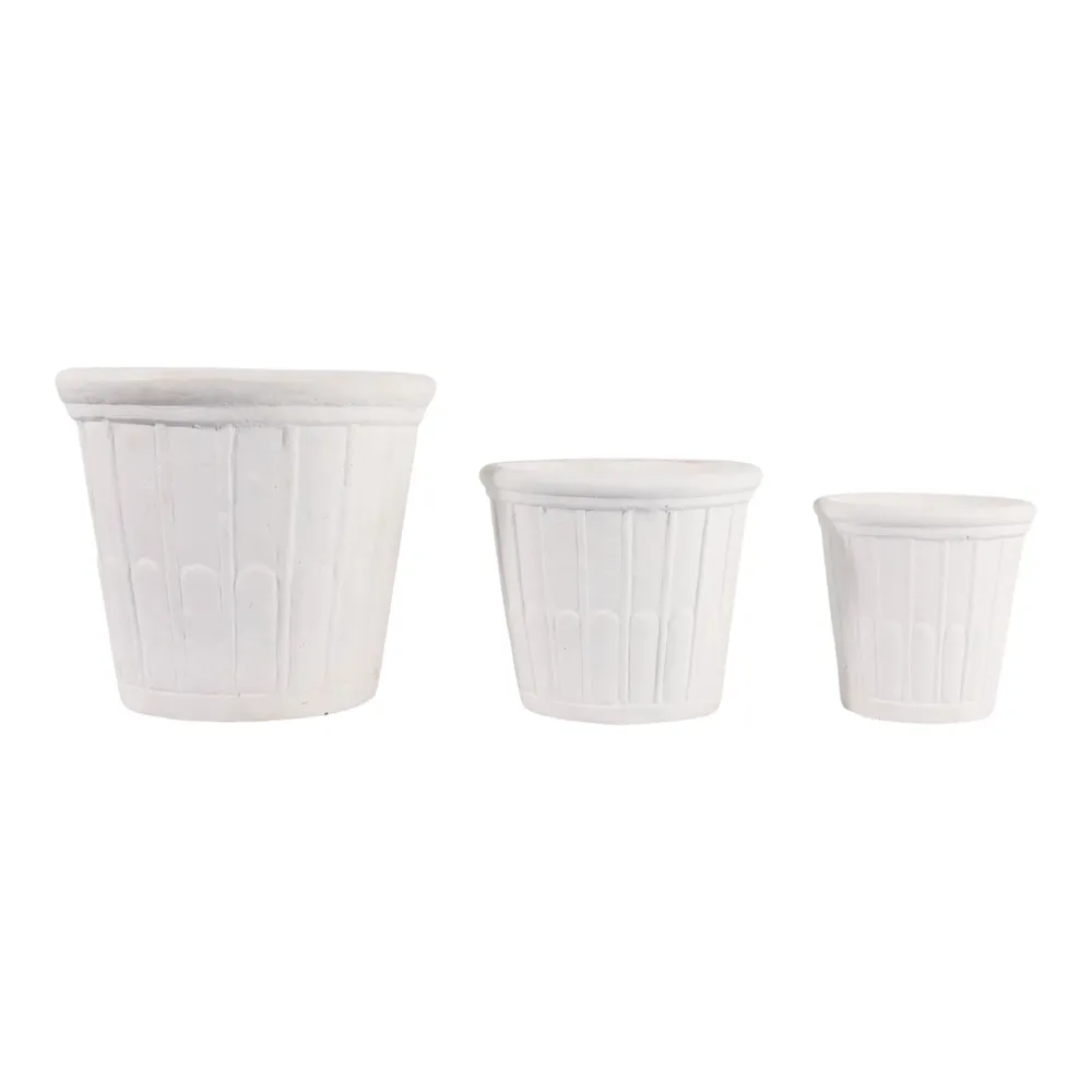 INGRIDLEY SET OF 3 WHITE PLANTER 13 (IN)