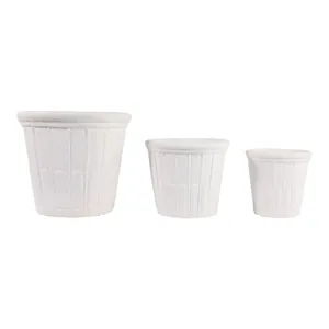 INGRIDLEY SET OF 3 WHITE PLANTER 13 (IN) 1