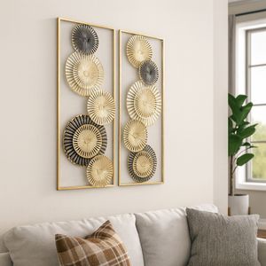 GRADYPARK SET OF 2 GOLD METAL WALL 32 (IN) 2