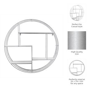 FINCHWAY SILVER WALL SHELF 32 (IN) 8