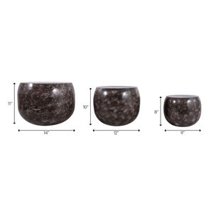 JAKEWICK SET OF 3 BROWN PLANTER 11 (IN) 10