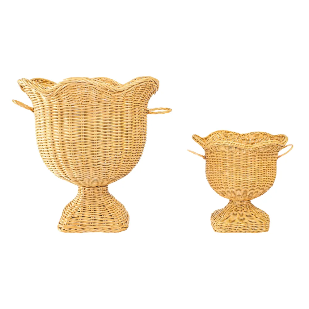 DARNELLWIND SET OF 2 BROWN VASES 17 (IN)