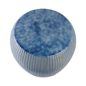 FLINTSIDE BLUE GARDEN STOOL 18 (IN) 9