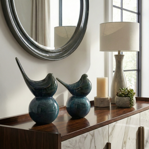 HAYFIELDMOOR SET OF 2 BLUE DECOR 9 (IN) 11