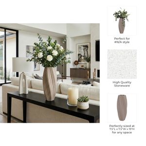 ELWINROSE GRAY VASE 19 (IN) 11