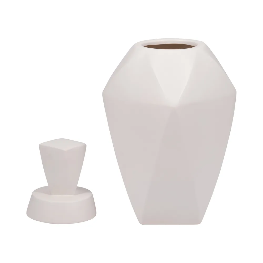 HALTONWORTH WHITE VASE 19 (IN)