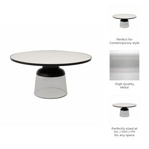 PEARLGROVE CLEAR COFFEE TABLE 17 (IN) 10