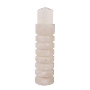 FERRISSIDE WHITE CANDLE HOLDER 11 (IN) 3