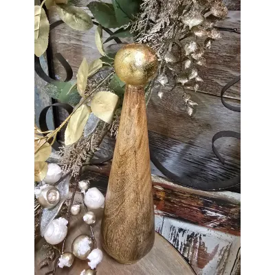 Large Tree With Golden Sphere 10x3x3in