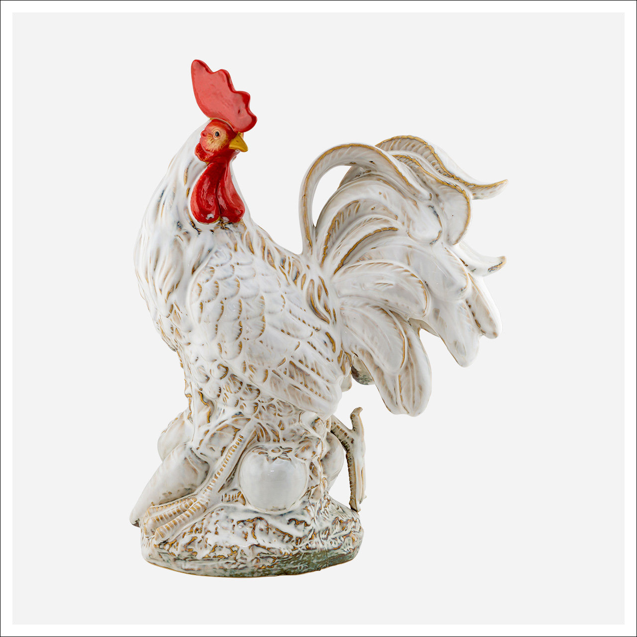 Quinn Large Rooster Figurine