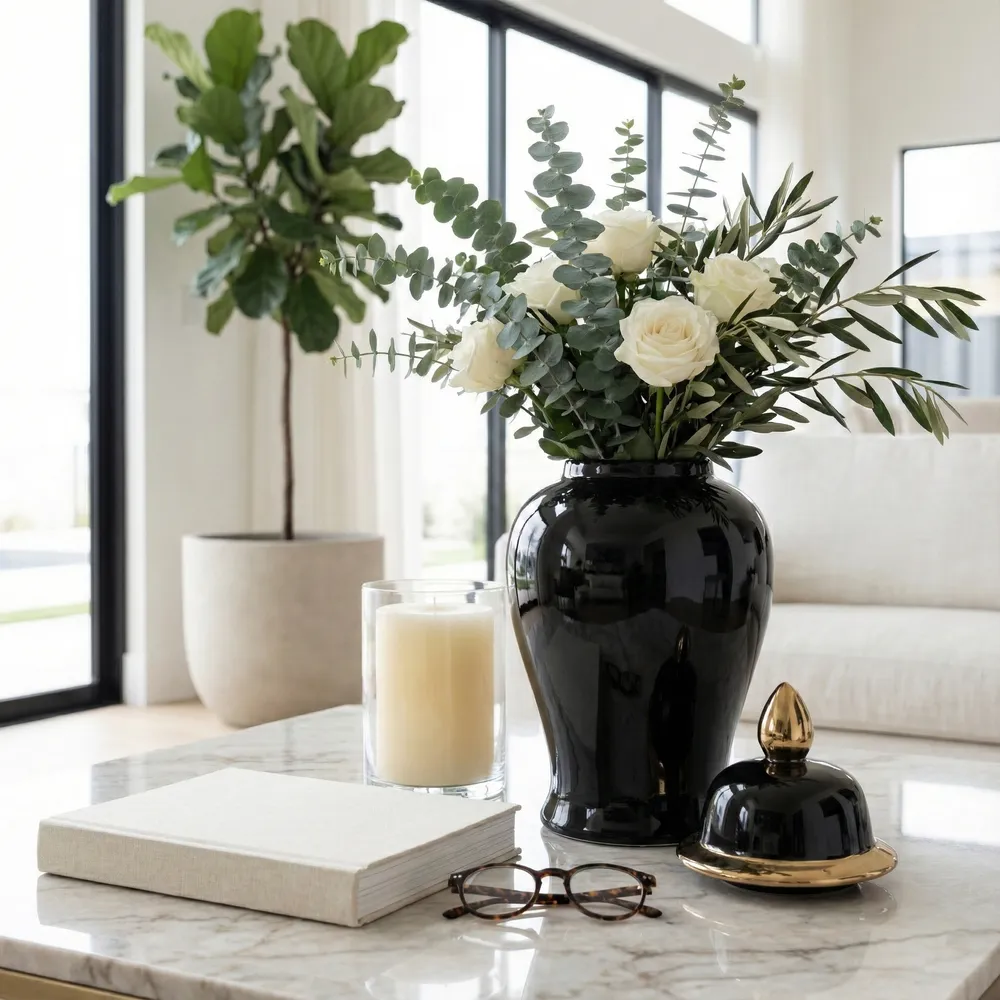 ARLENBEACH BLACK CHINOISERIE 18 (IN)