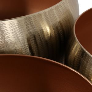 HANLEYCROSS SET OF 3 GOLD PLANTER 6 (IN) 6