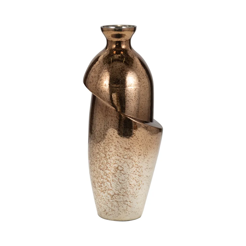 NASHCLIFF BRONZE GLASS VASE 16 (IN)