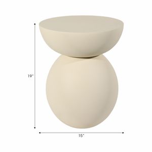 ASHMOOR WHITE TABLE 19 (IN) 7