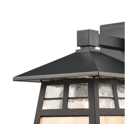 Cottage 11″ High 1-Light Outdoor Sconce - Matte Black