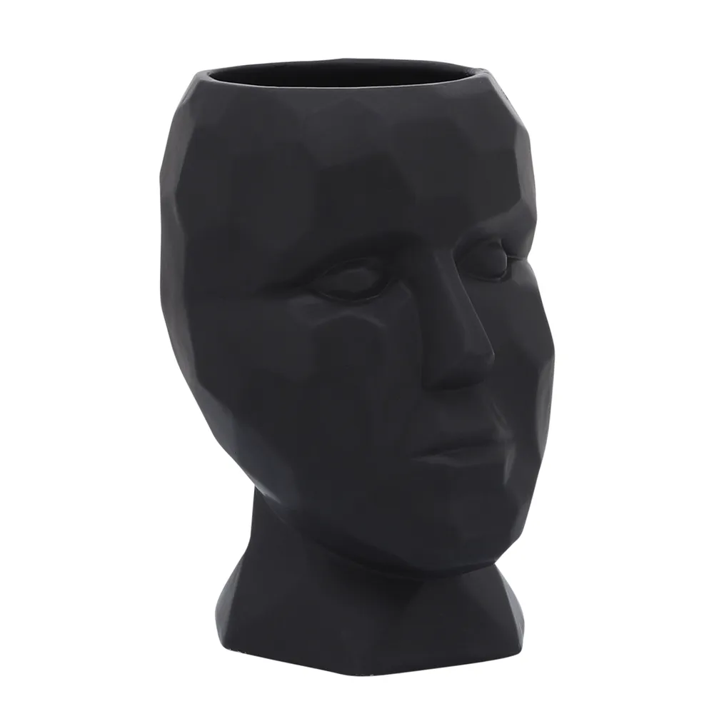 CLOVERTON BLACK VASE 10 (IN)