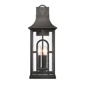 Triumph 23″ High 3-Light Outdoor Sconce - Textured Black 1
