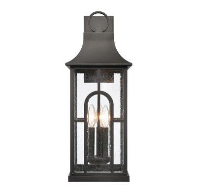 Triumph 23″ High 3-Light Outdoor Sconce - Textured Black