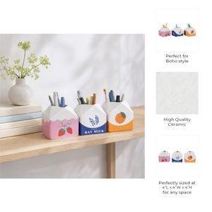 JORDANSIDE SET OF 3 PINK PENCIL CUP 4 (IN) 11