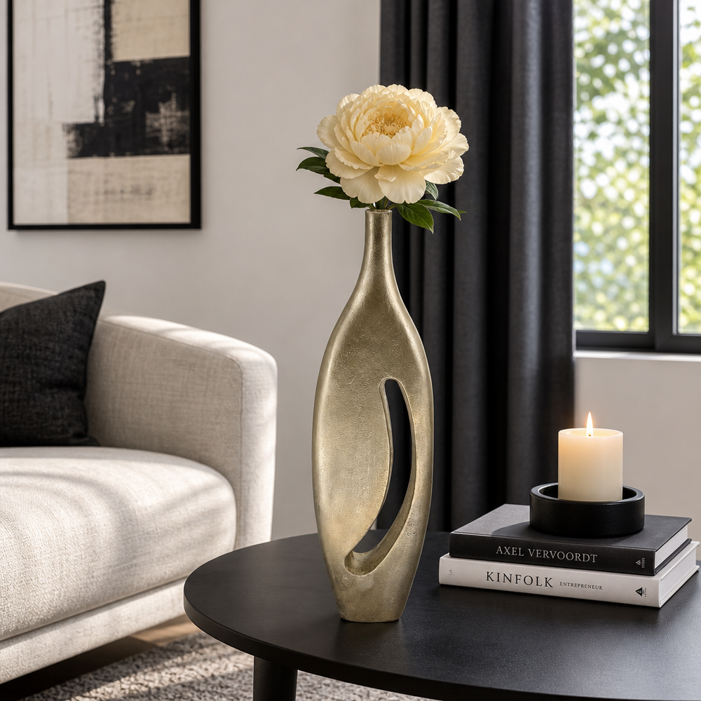COLVINRUN GRAY VASE 23 (IN)