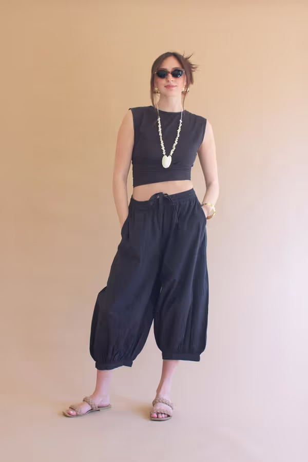 Convertible Wrap Blouse / Midnight