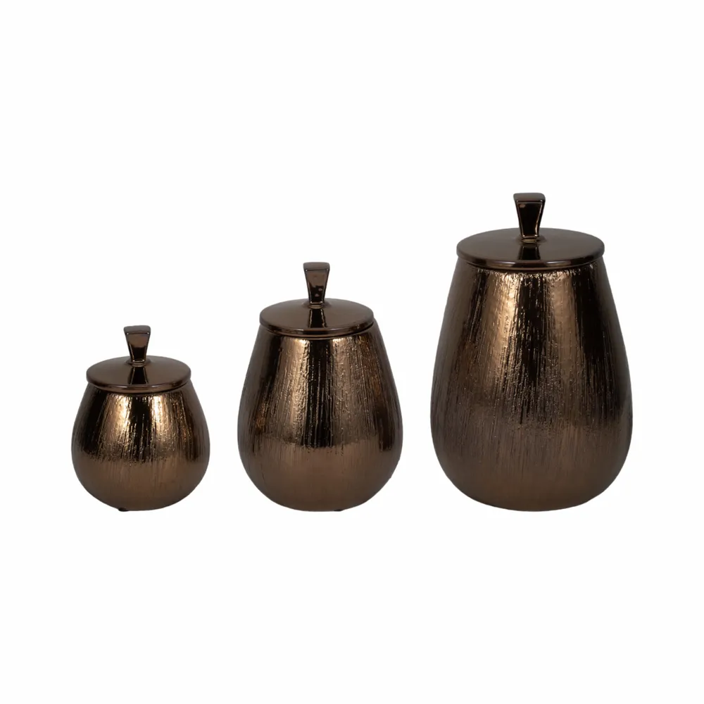 FALLONMILL SET OF 3 BRONZE VASES 11 (IN)