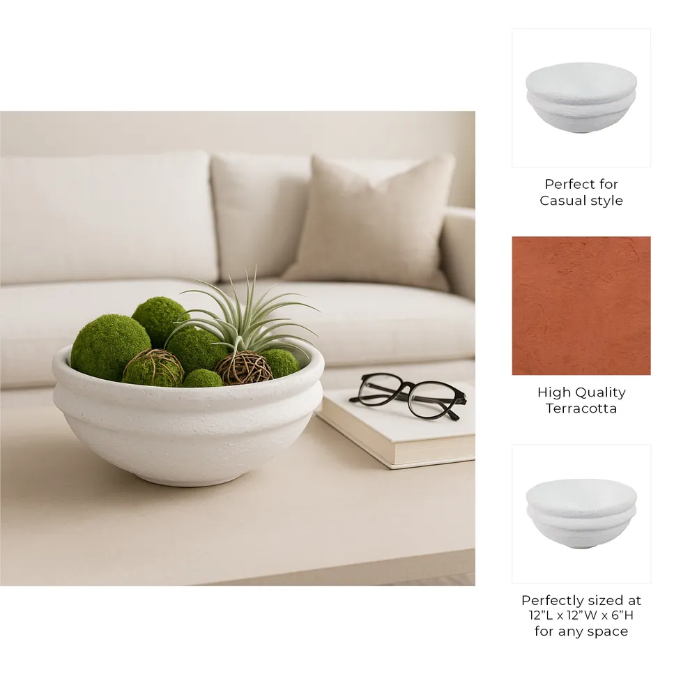 REEDWOOD WHITE BOWL 6 (IN)
