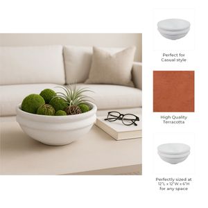 REEDWOOD WHITE BOWL 6 (IN) 8