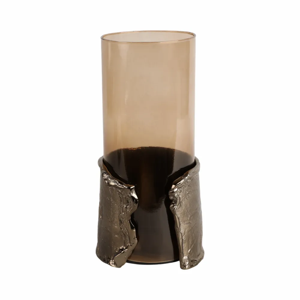 BAXTERMILL BROWN CANDLE HOLDER 12 (IN)