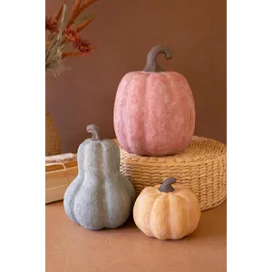 Set of 3 Terracotta Pumpkins 1