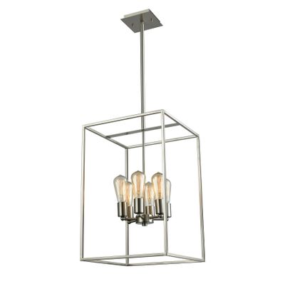 Williamsport 14'' Wide 6-Light Chandelier - Brushed Nickel
