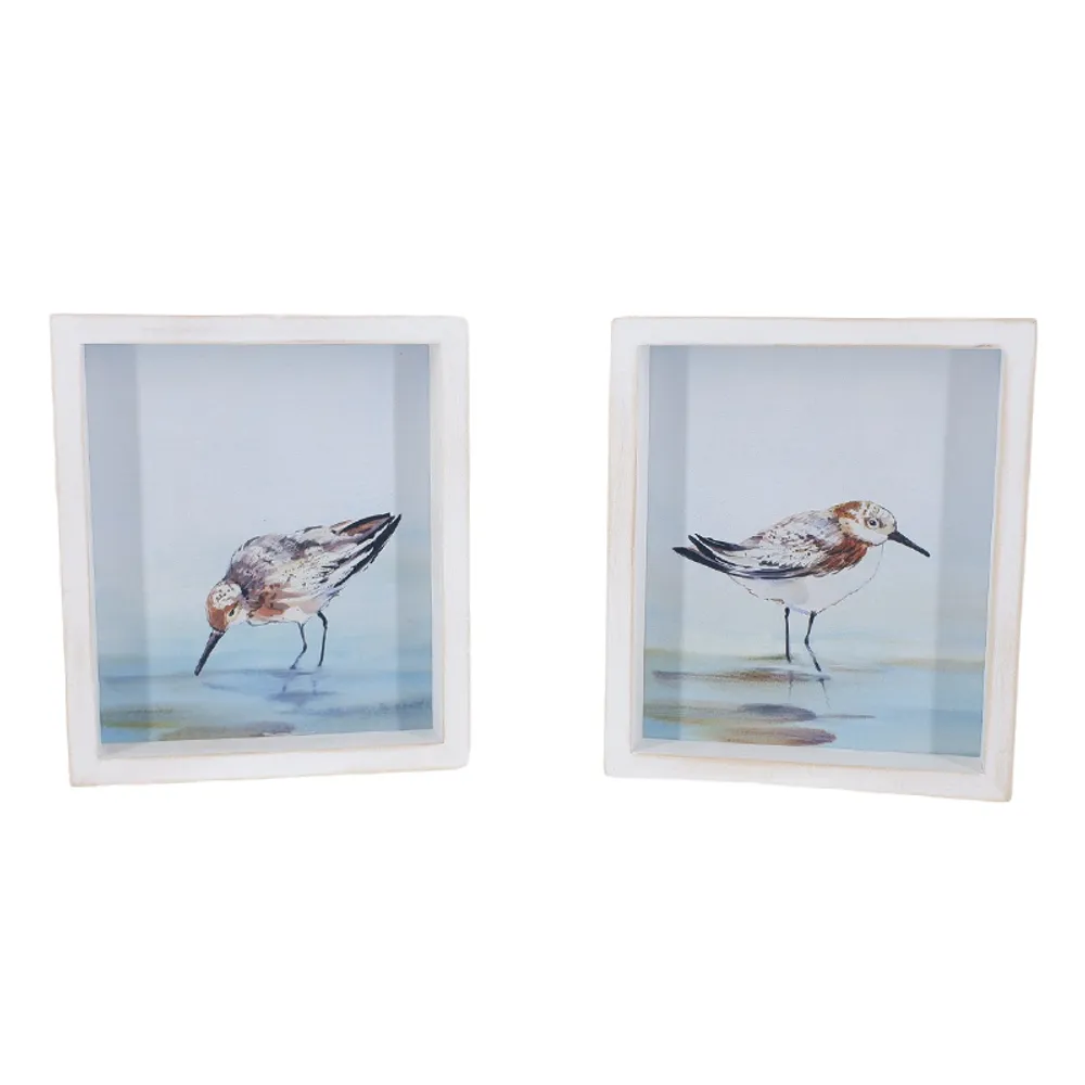 7-1/2" SEABIRD FRAMED 2-ASST