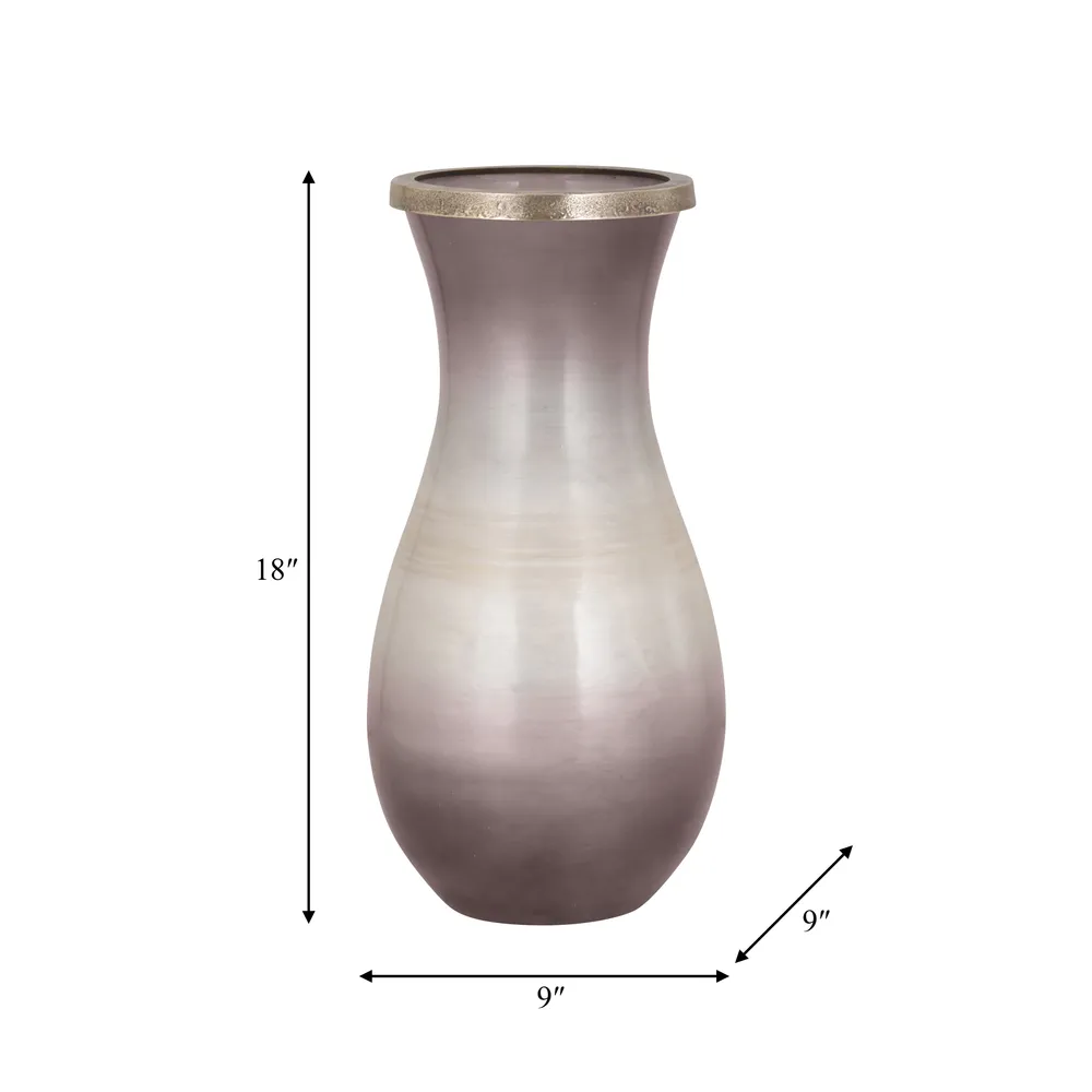 WOODSONBROOK BROWN GLASS VASE 18 (IN)