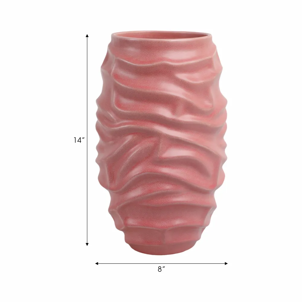 YATESLAND RED VASE 14 (IN)