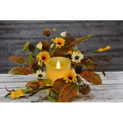 Autumn Aster 4.5in Candle Ring