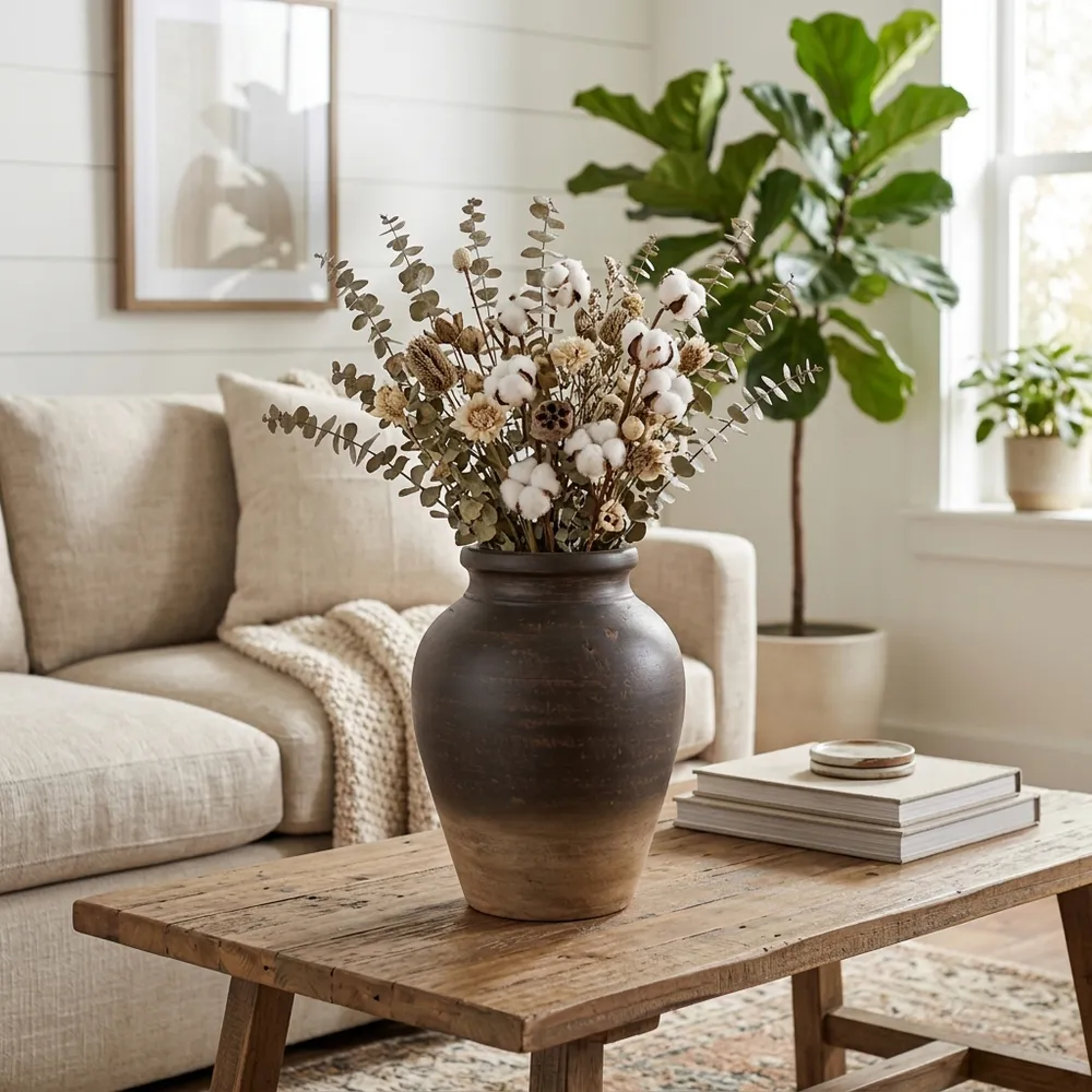 HAWLEYWORTH BROWN VASE 11 (IN)