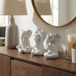YATESWORTH SET OF 3 WHITE DECOR 8 (IN) 2