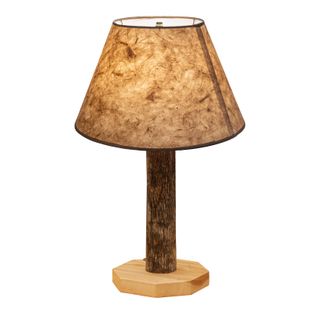 Hickory Log Table Lamp without Lamp Shade
