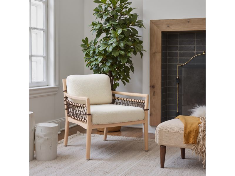 Wezly Accent Chair Ivory 2