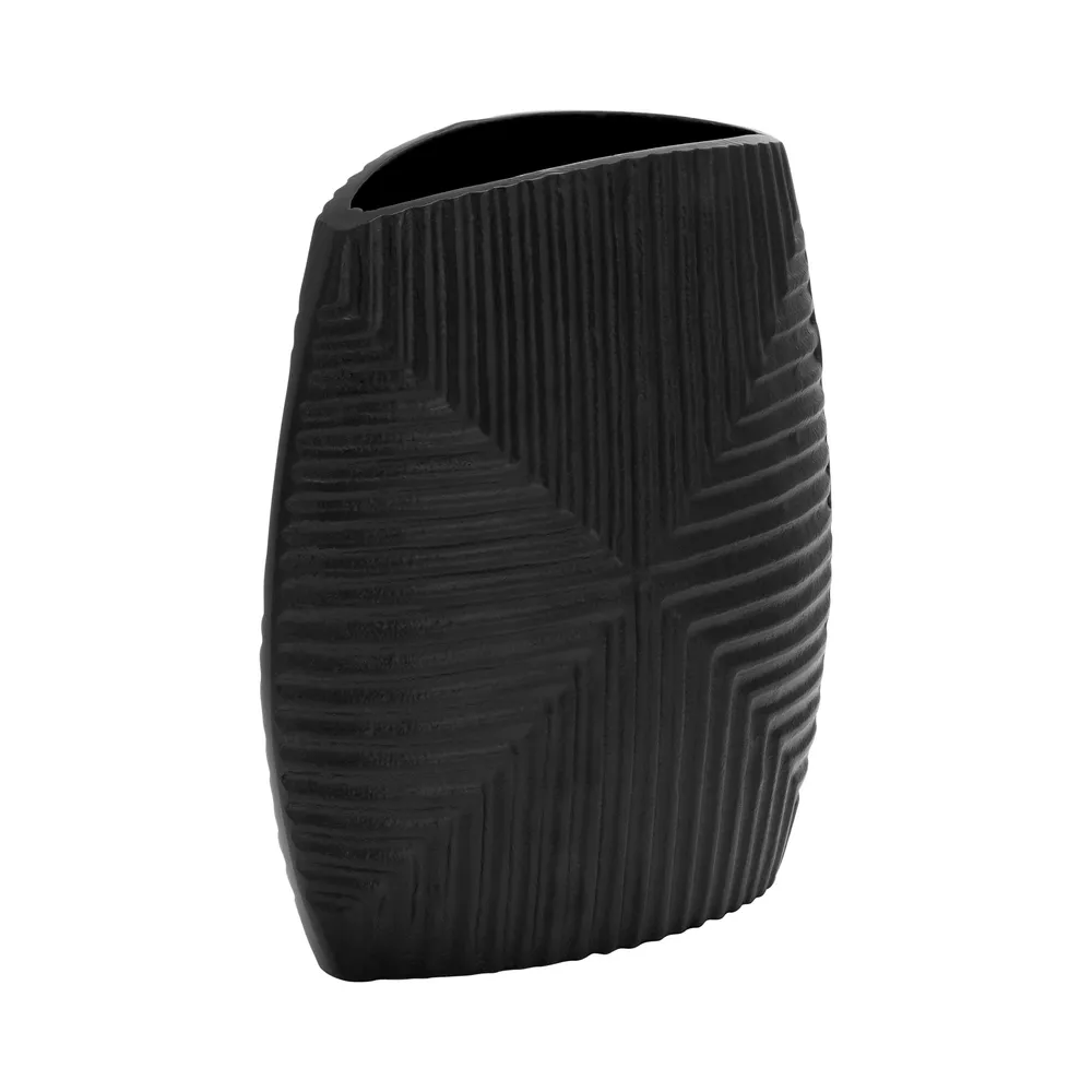 EMMONS BLACK VASE 10 (IN)