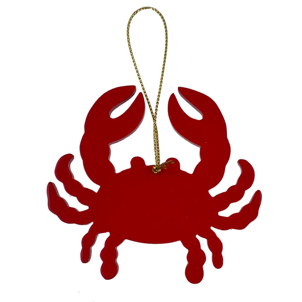 3-1/2" RED CRAB ORNAMENT