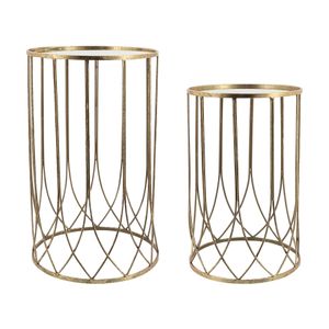 KANEHOLM SET OF 2 GOLD TABLE 26 (IN) 1