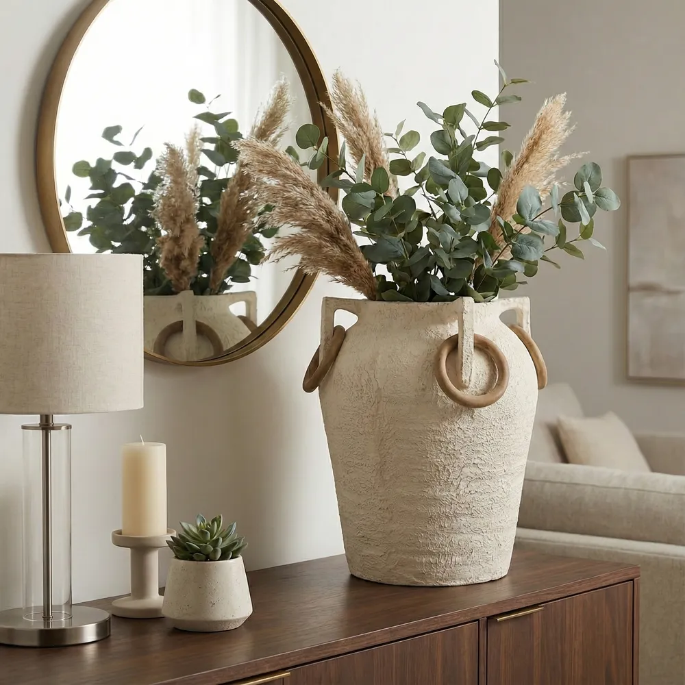 JASPERGROVE IVORY VASE 20 (IN)