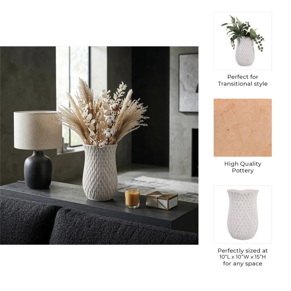 ERINRIDGE IVORY VASE 15 (IN)