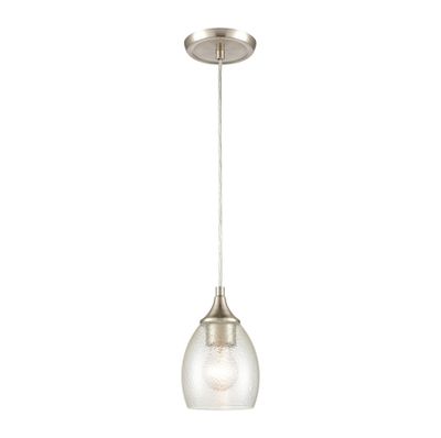 Miranda 5″ Wide 1-Light Mini Pendant - Satin Nickel